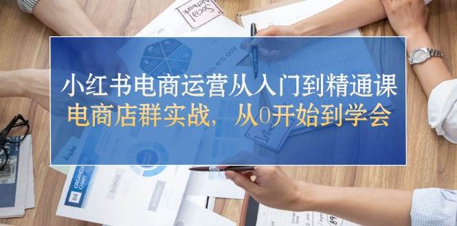 小红书电商运营从入门到精通课，电商店群实战，从0开始到学会-2Y资源网