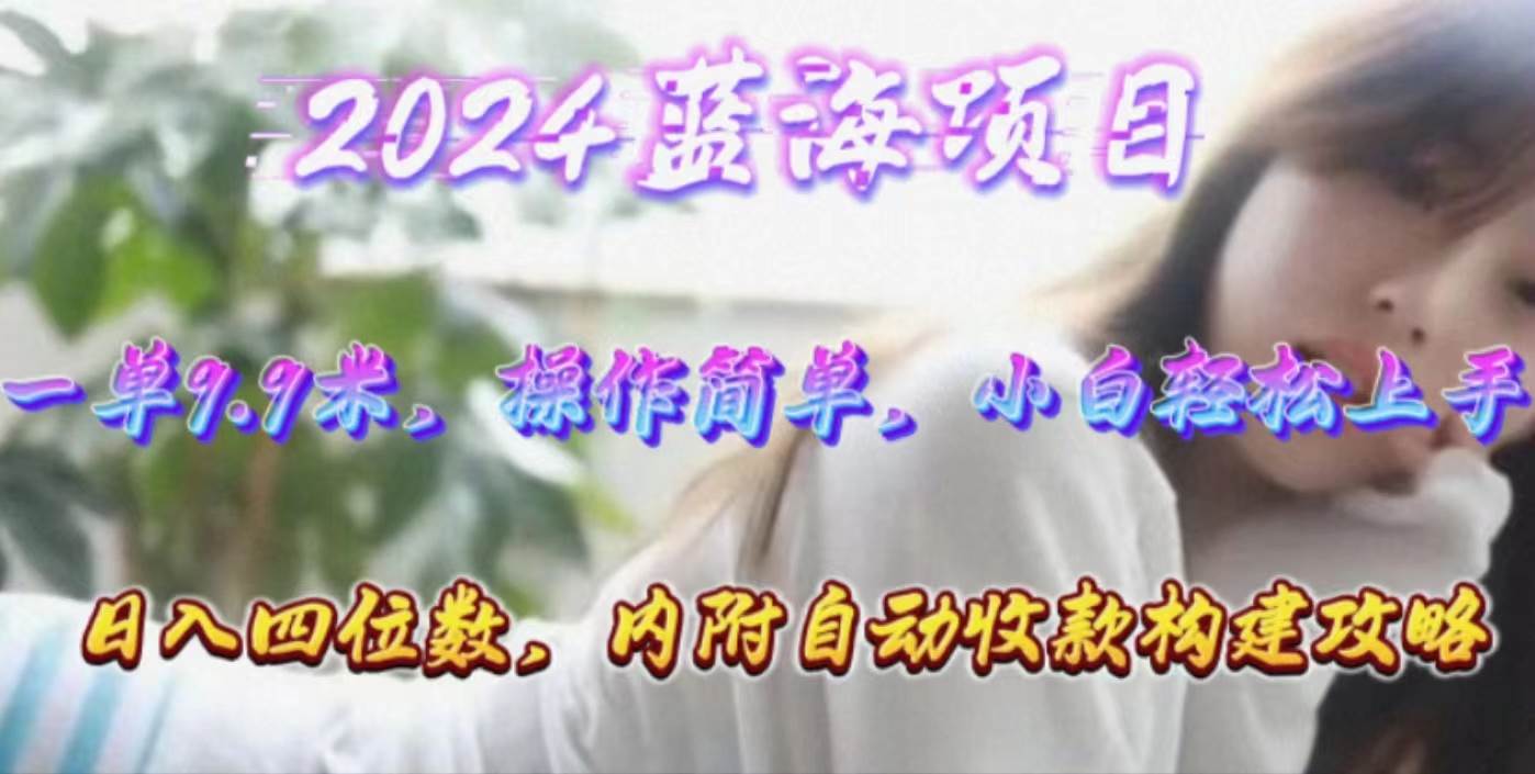 年轻群体的蓝海市场，1单9.9元，操作简单，小白轻松上手，日入四位数-2Y资源网