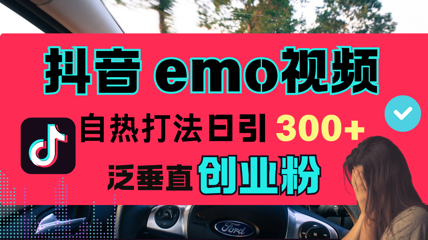 抖音“EMO视频”自热流打法，日引300+泛垂直创业粉-2Y资源网