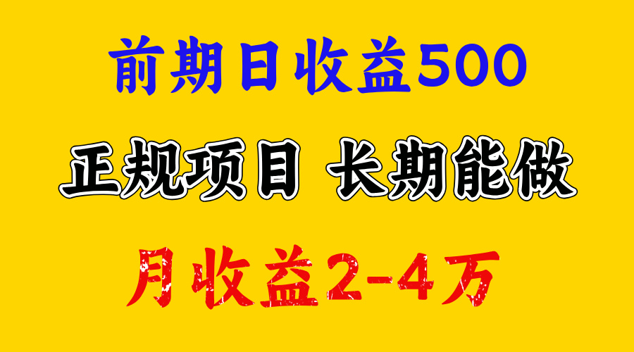 一天收益500+ 上手熟悉后赚的更多，事是做出来的，任何项目只要用心，必有结果-2Y资源网
