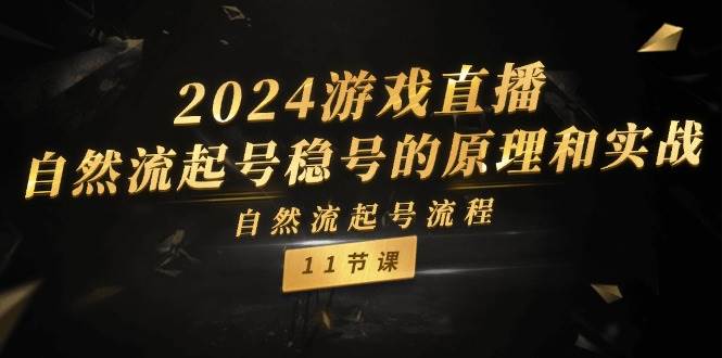 2024游戏直播-自然流起号稳号的原理和实战，自然流起号流程（11节）-2Y资源网