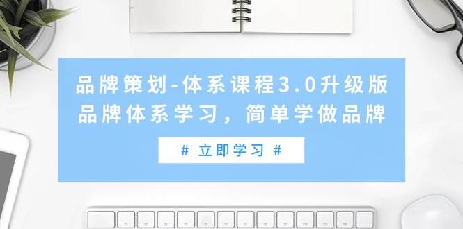 品牌策划-体系课程3.0升级版，品牌体系学习，简单学做品牌（高清无水印）-2Y资源网
