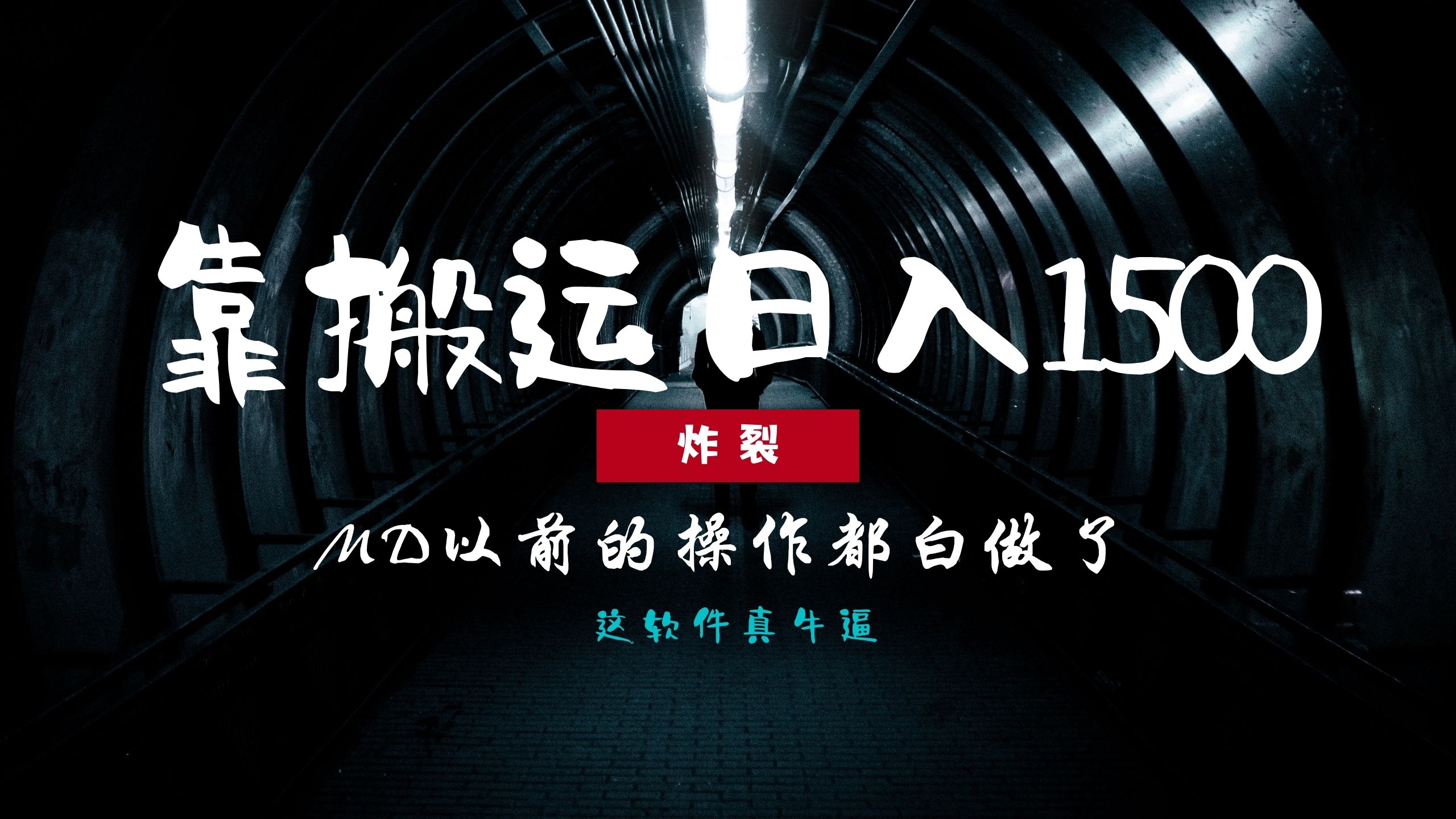 炸裂！0基础搬运也能批量日赚1500+，以前的操作都白做了！-2Y资源网