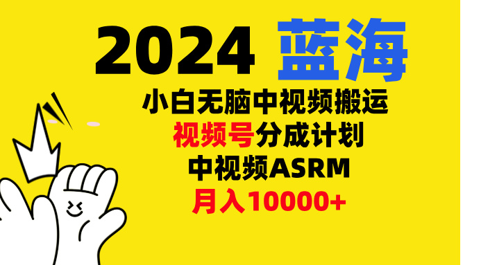 小白无脑复制-中视频视频号-分成计中视频ASRM-2Y资源网