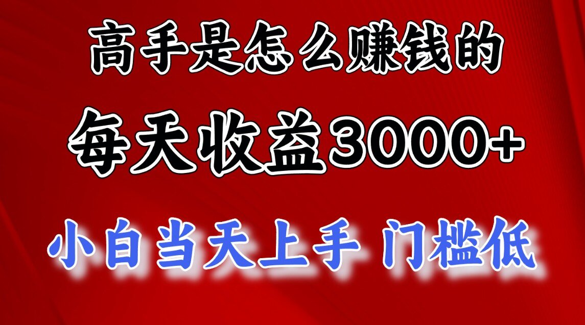 一天收益3000左右，长期项目，很稳定！-2Y资源网