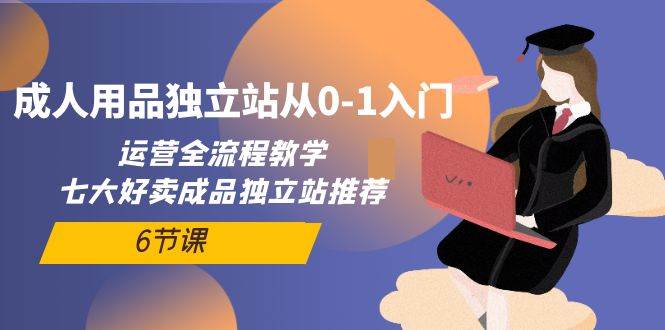成人用品独立站从0-1入门，运营全流程教学，七大好卖成品独立站推荐-6节课-2Y资源网