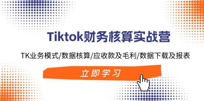Tiktok财务核算实战营：TK业务模式/数据核算/应收款及毛利/数据下载及报表-2Y资源网
