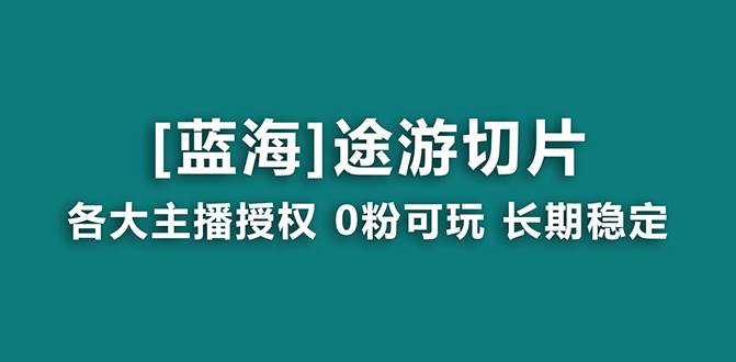 抖音途游切片，龙年第一个蓝海项目，提供授权和素材，长期稳定，月入过万-2Y资源网