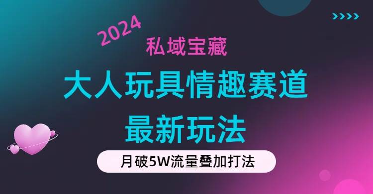 私域宝藏：大人玩具情趣赛道合规新玩法，零投入，私域超高流量成单率高-2Y资源网
