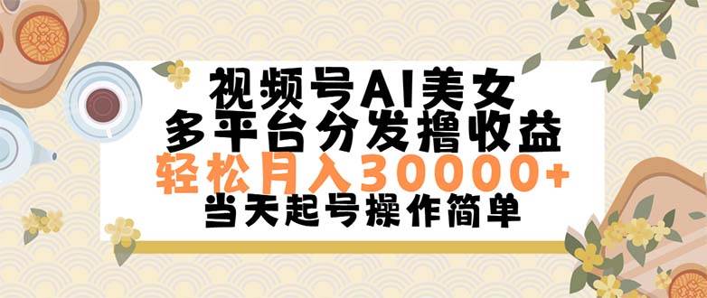 视频号AI美女，轻松月入30000+,操作简单轻松上手-2Y资源网